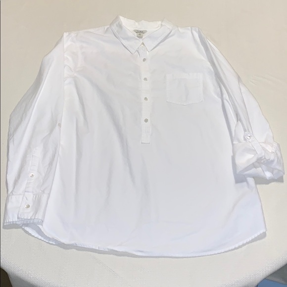 L.L. Bean Tops - LL Bean partial button tunic, NWOT